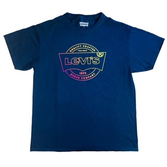 LEVI'S Graphic Logo Short Sleeve T-Shirt - Size Large - Picture 1 of 4